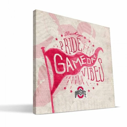 Discount - Ohio State Buckeyes Gameday Vibes Canvas Print 1 Discount - Ohio State Buckeyes Gameday Vibes Canvas Print