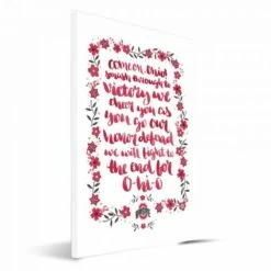 Discount - Ohio State Buckeyes Hand-Painted Song Canvas Print
