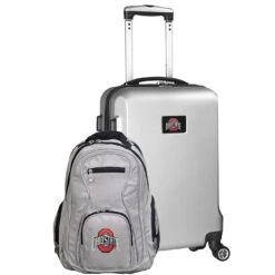 Discount - Ohio State Buckeyes Deluxe 2-Piece Backpack & Carry-On Set Black -Ohiostate Hobby Import Store 1352 closl104 silver mainProductImage FullSize