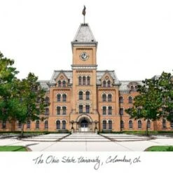 Discount - Ohio State Buckeyes Campus Images Lithograph