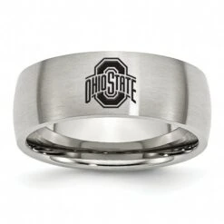Discount - Ohio State Buckeyes Stainless Steel Laser Etch Ring