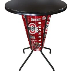 Discount - Ohio State Buckeyes Indoor Lighted Pub Table Design 1 -Ohiostate Hobby Import Store 952 l218b42ohiost design3 mainProductImage FullSize