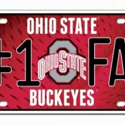 Discount - Ohio State Buckeyes #1 Fan License Plate