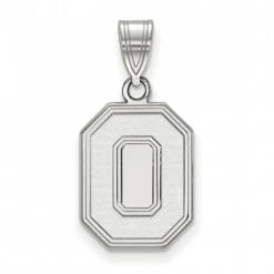 Discount - Ohio State Buckeyes 10k White Gold Medium Pendant