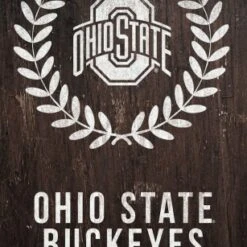 Discount - Ohio State Buckeyes 11" x 19" Laurel Wreath Sign