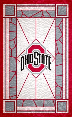 Discount - Ohio State Buckeyes 11" x 19" Stained Glass Sign 1 Discount - Ohio State Buckeyes 11" x 19" Stained Glass Sign
