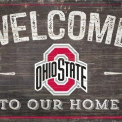 Discount - Ohio State Buckeyes 11" x 19" Welcome to Our Home Sign