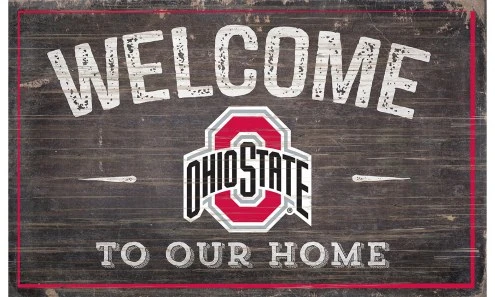 Discount - Ohio State Buckeyes 11" x 19" Welcome to Our Home Sign 1 Discount - Ohio State Buckeyes 11" x 19" Welcome to Our Home Sign