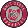 Discount - Ohio State Buckeyes 12" Circle with State Sign