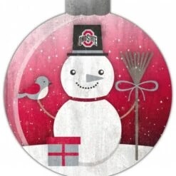 Discount - Ohio State Buckeyes 12" Snow Globe Wall Art