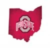 Discount - Ohio State Buckeyes 12" Team Color Logo State Sign