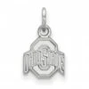 Discount - Ohio State Buckeyes 14k White Gold Extra Small Pendant