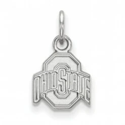 Discount - Ohio State Buckeyes 14k White Gold Extra Small Pendant