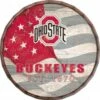 Discount - Ohio State Buckeyes 16" Flag Barrel Top