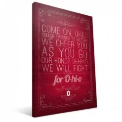 Discount - Ohio State Buckeyes 16" x 24" Song Canvas Print