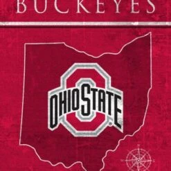 Discount - Ohio State Buckeyes 17" x 26" Coordinates Sign