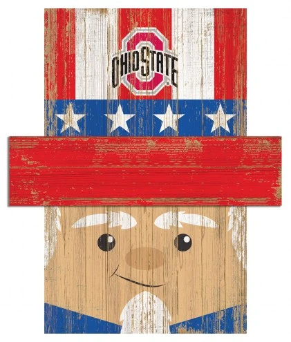 Discount - Ohio State Buckeyes 19" x 16" Patriotic Head 1 Discount - Ohio State Buckeyes 19" x 16" Patriotic Head