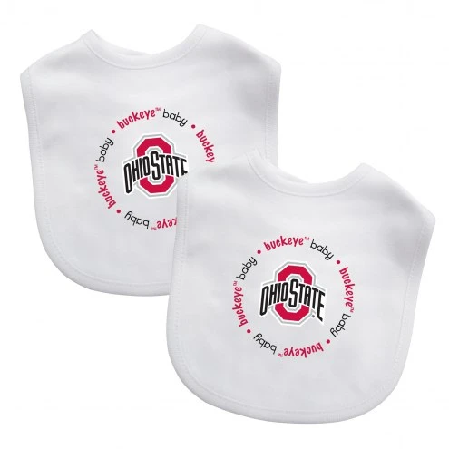 Discount - Ohio State Buckeyes 2-Pack Baby Bibs -Ohiostate Hobby Import Store ohio state buckeyes 2 pack baby bibs mainProductImage MediumLarge