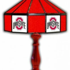 Discount - Ohio State Buckeyes 21" Glass Table Lamp