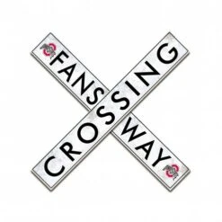 Discount - Ohio State Buckeyes 24" Fans Way Crossing Wall Art