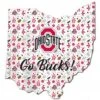Discount - Ohio State Buckeyes 24" Floral State Sign