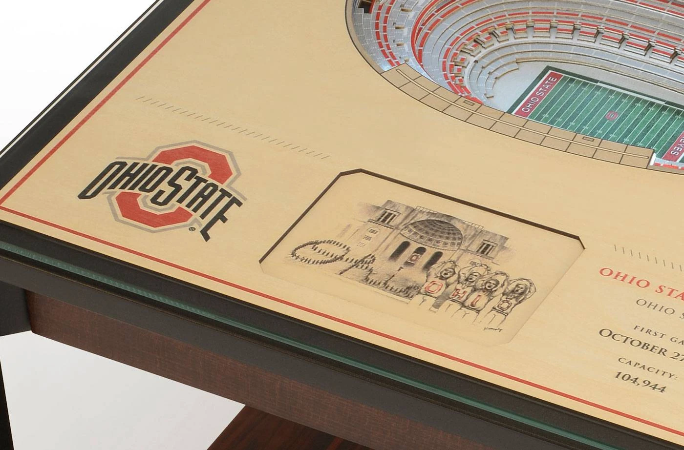Discount - Ohio State Buckeyes 25-Layer StadiumViews Lighted End Table 4 Discount - Ohio State Buckeyes 25-Layer StadiumViews Lighted End Table - Image 4