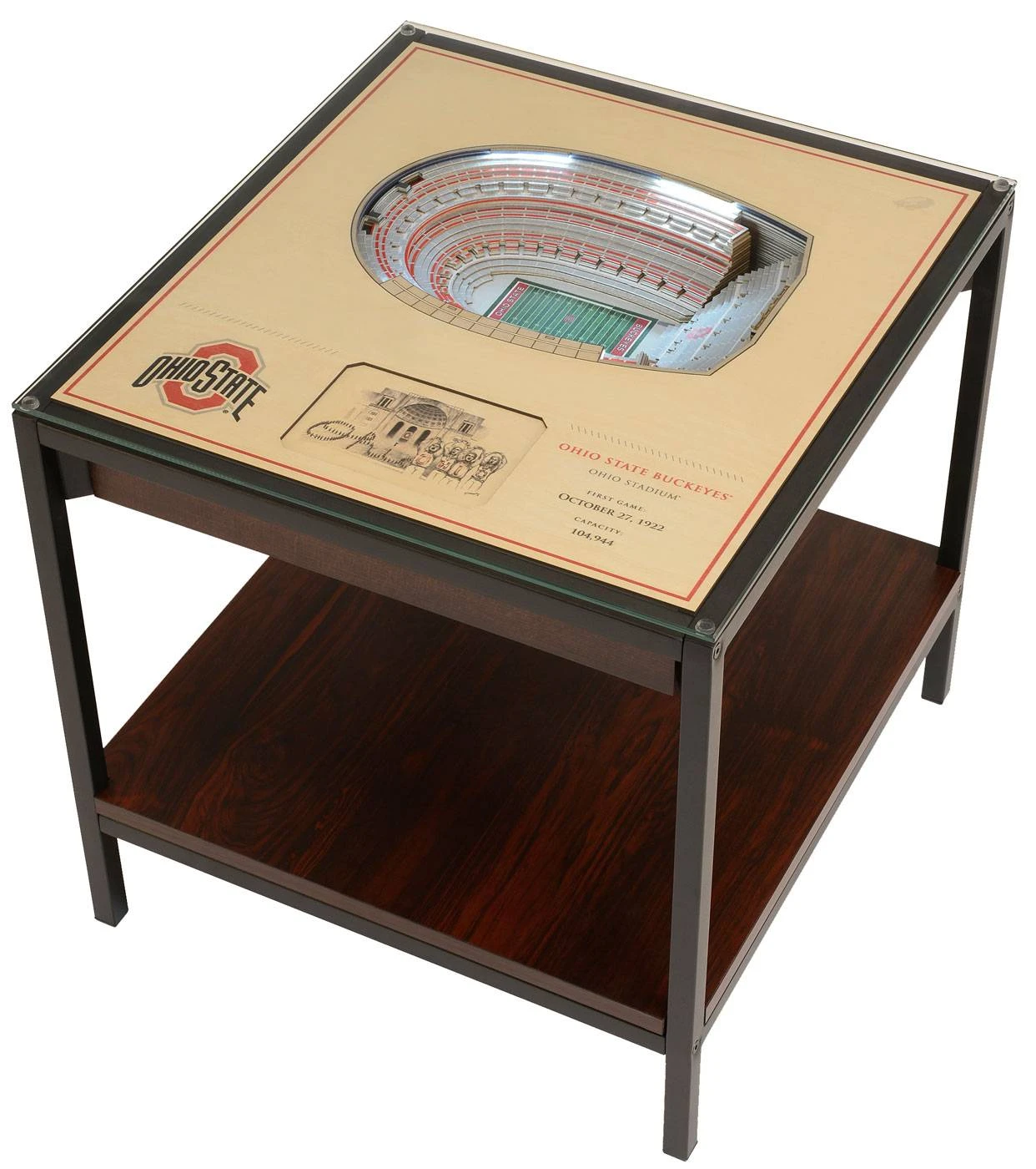 Discount - Ohio State Buckeyes 25-Layer StadiumViews Lighted End Table 1 Discount - Ohio State Buckeyes 25-Layer StadiumViews Lighted End Table