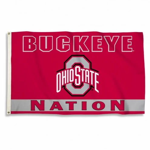Discount - Ohio State Buckeyes 3' x 5' Nation Flag 1 Discount - Ohio State Buckeyes 3' x 5' Nation Flag