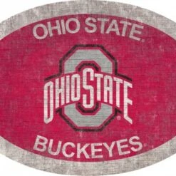 Discount - Ohio State Buckeyes 46" Team Color Oval Sign
