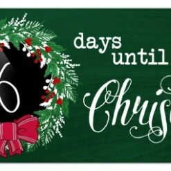 Discount - Ohio State Buckeyes 6" x 12" Chalk Christmas Countdown Sign
