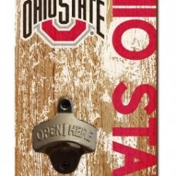 Discount - Ohio State Buckeyes 6" x 12" Distressed Bottle Opener