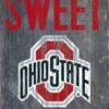 Discount - Ohio State Buckeyes 6" x 12" Home Sweet Home Sign