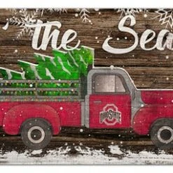Discount - Ohio State Buckeyes 6" x 12" Tis the Season Sign