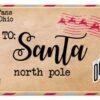 Discount - Ohio State Buckeyes 6" x 12" To Santa Sign