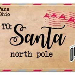 Discount - Ohio State Buckeyes 6" x 12" To Santa Sign