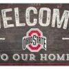 Discount - Ohio State Buckeyes 6" x 12" Welcome Sign