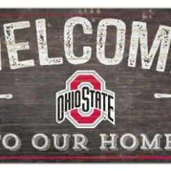 Discount - Ohio State Buckeyes 6" x 12" Welcome Sign