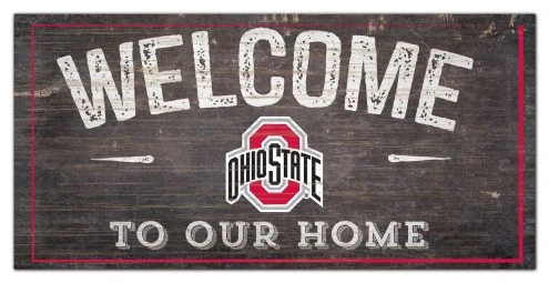 Discount - Ohio State Buckeyes 6" x 12" Welcome Sign 1 Discount - Ohio State Buckeyes 6" x 12" Welcome Sign