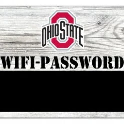 Discount - Ohio State Buckeyes 6" x 12" Wifi Password Sign