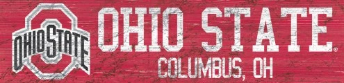 Discount - Ohio State Buckeyes 6" x 24" Team Name Sign 1 Discount - Ohio State Buckeyes 6" x 24" Team Name Sign