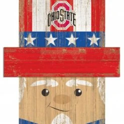 Discount - Ohio State Buckeyes 6" x 5" Patriotic Head