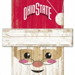 Discount - Ohio State Buckeyes 6" x 5" Santa Head
