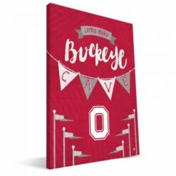 Discount - Ohio State Buckeyes 8" x 12" Little Man Canvas Print