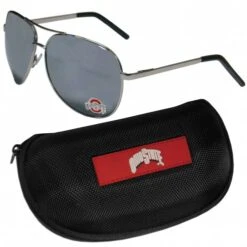Discount - Ohio State Buckeyes Aviator Sunglasses and Zippered Carrying Case