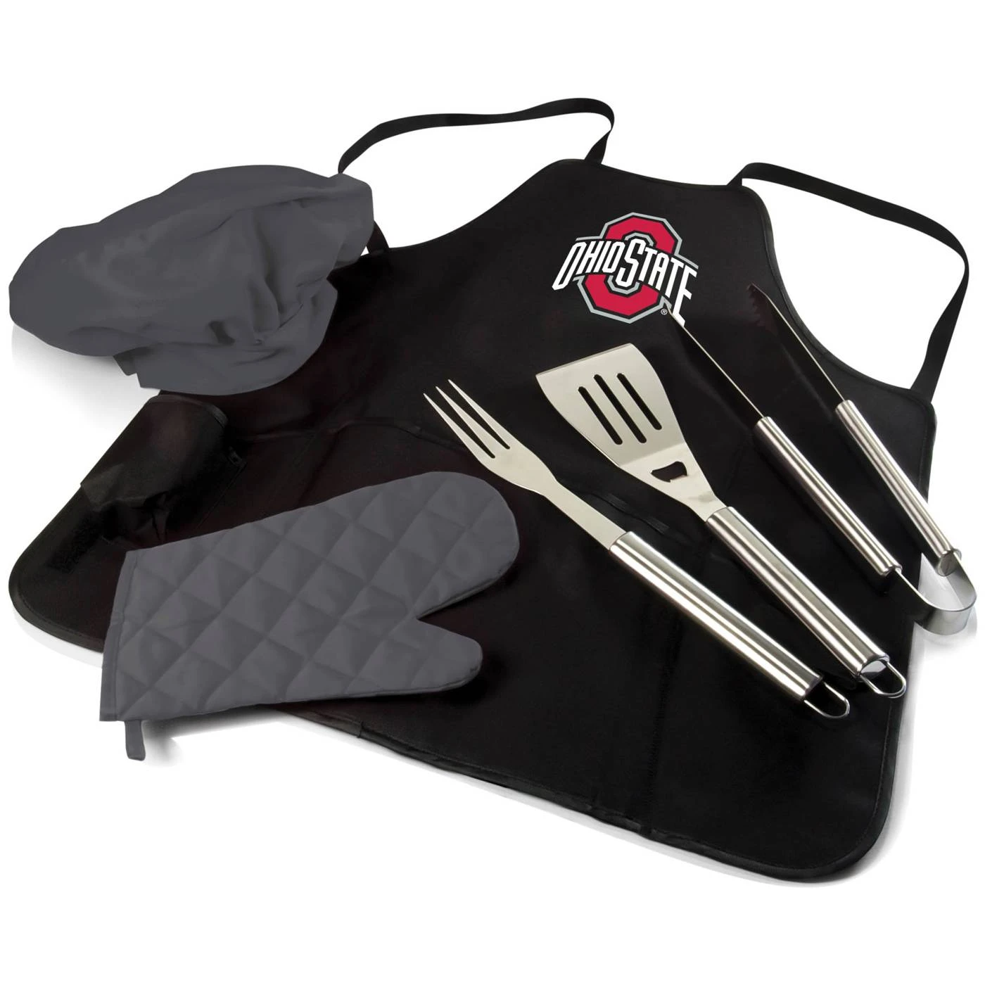 Discount - Ohio State Buckeyes BBQ Apron Tote Set 1 Discount - Ohio State Buckeyes BBQ Apron Tote Set