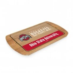 Discount - Ohio State Buckeyes Billboard Glass Top Serving Tray