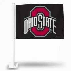 Discount - Ohio State Buckeyes Black Car Flag