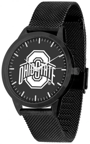 Discount - Ohio State Buckeyes Black Dial Mesh Statement Watch 1 Discount - Ohio State Buckeyes Black Dial Mesh Statement Watch