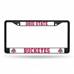 Discount - Ohio State Buckeyes Black Metal License Plate Frame