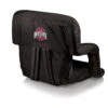 Discount - Ohio State Buckeyes Black Ventura Portable Outdoor Recliner